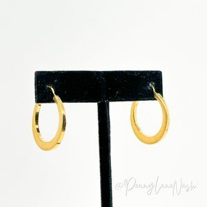 Monet Wide Hoop Golden Earrings